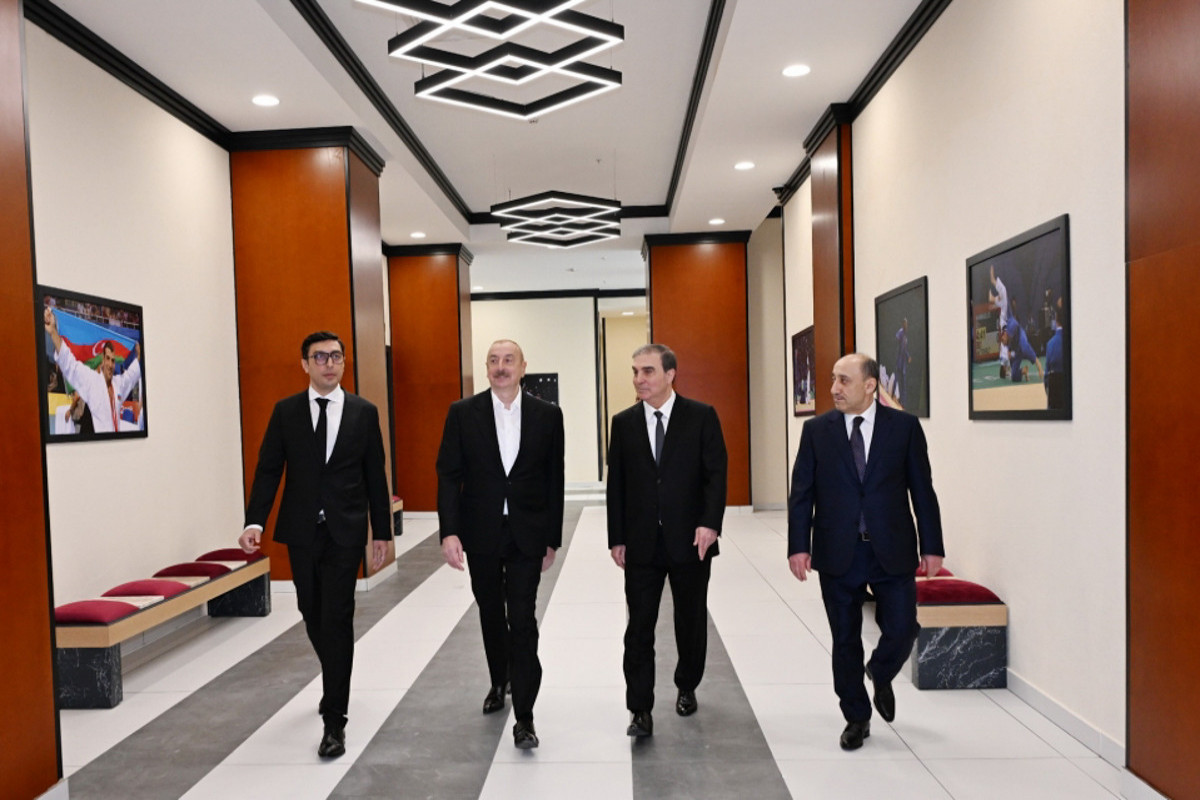 Президент Ильхам Алиев принял участие в открытии Гянджинского дворца спорта -ОБНОВЛЕНО 