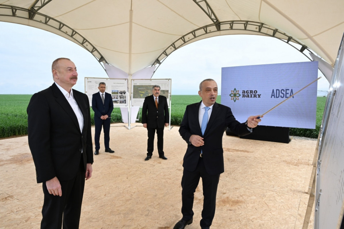 Президент Азербайджана посетил Гаджигабульский район