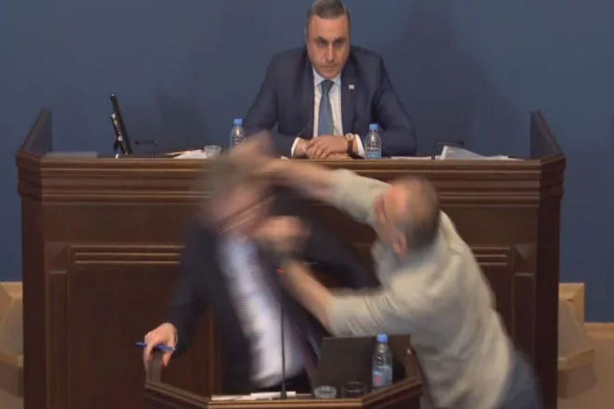 В парламенте Грузии произошла драка-ВИДЕО 