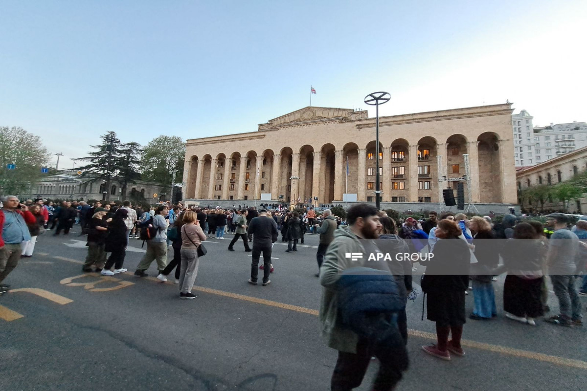 В Тбилиси возобновилась акция протеста - ФОТО -ВИДЕО 