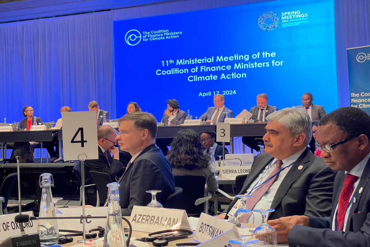 Азербайджан представлен на 11-м заседании Коалиции министров финансов по климатическим действиям