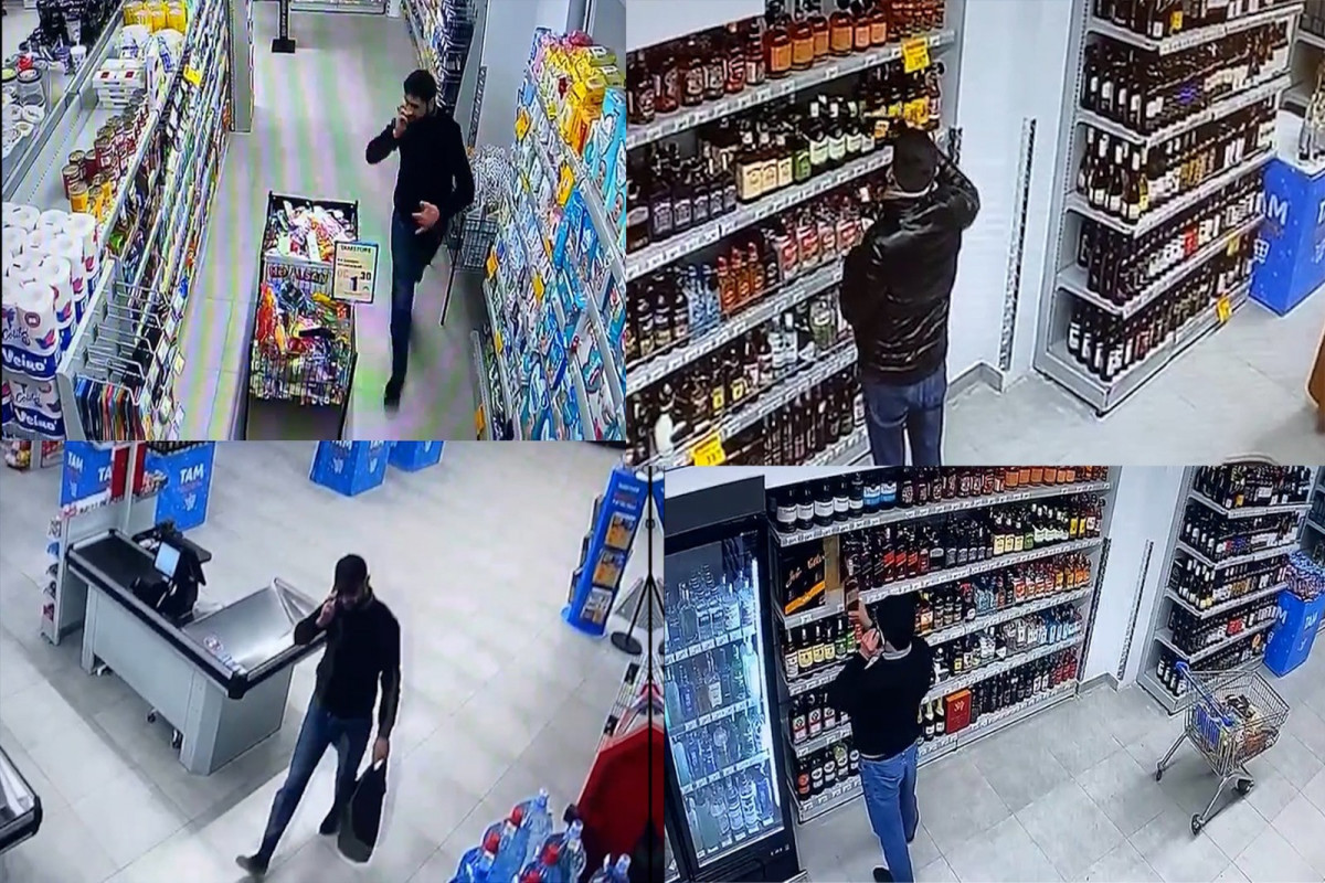 В Баку из маркета украдены спиртные напитки на 8 тысяч манатов - ВИДЕО 