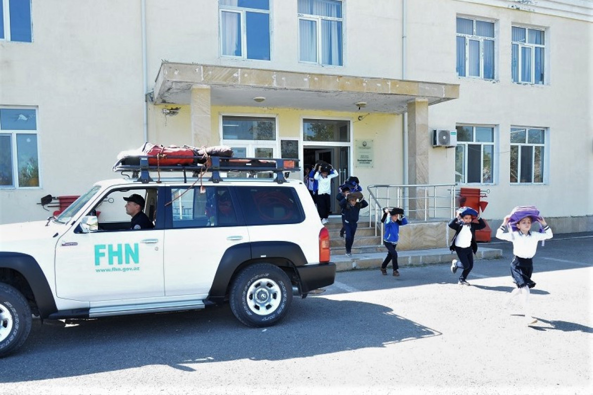 Карабахский региональный центр МЧС Азербайджана провел учения по гражданской обороне