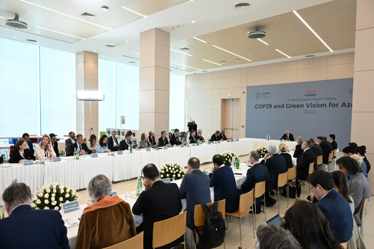 Президент Азербайджана принял участие в международном форуме «СОР29 и Зеленое видение для Азербайджана» в университете ADA - ОБНОВЛЕНО-1 