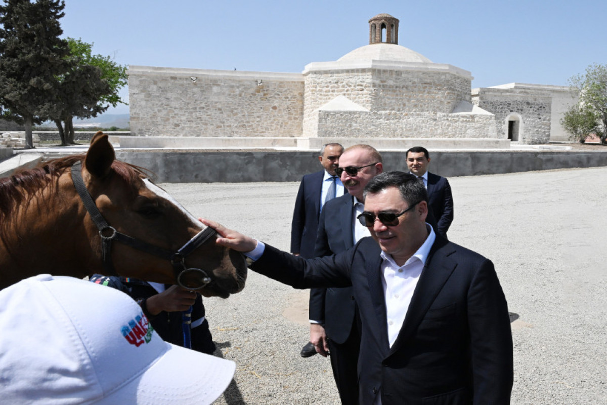 Президенты Азербайджана и Кыргызстана посетили дворец Панахали-хана и комплекс «Имарет» -ОБНОВЛЕНО 