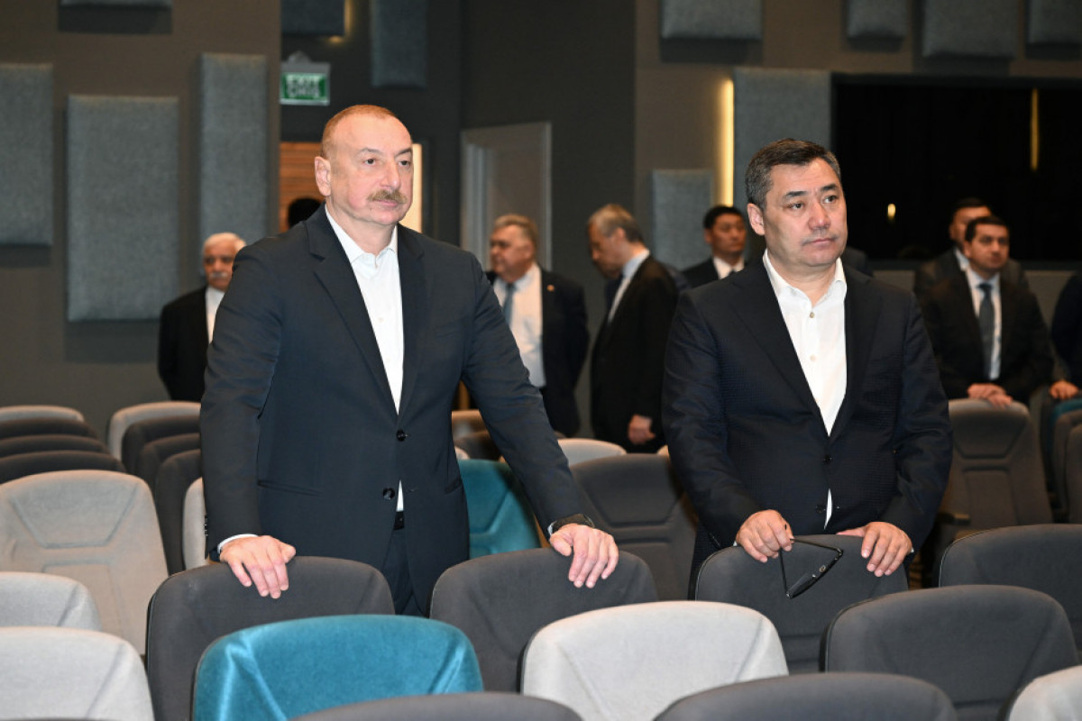 Президенты Азербайджана и Кыргызстана посетили Агдамский конференц-центр-ОБНОВЛЕНО 1 