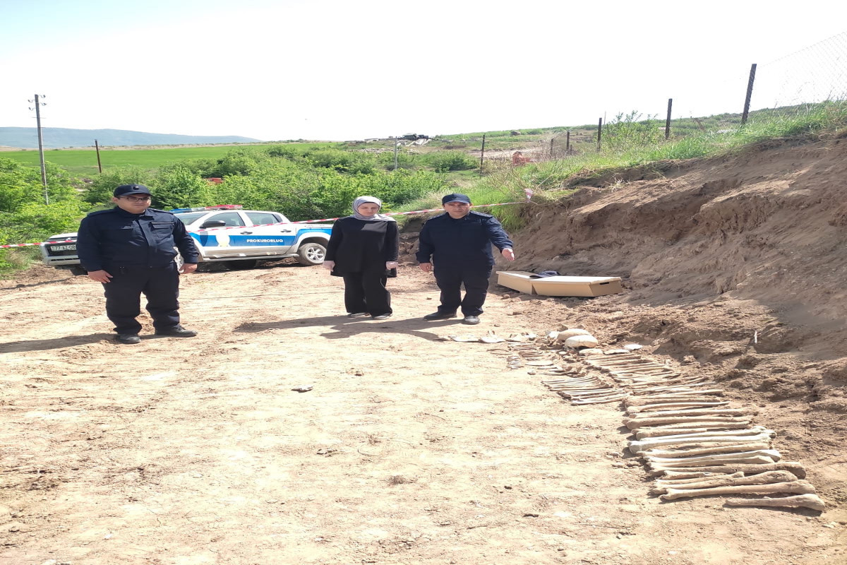 В освобожденном от оккупации селе Малыбейли обнаружены человеческие останки - ФОТО