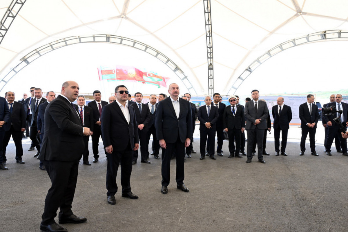 Президенты Азербайджана и Кыргызстана приняли участие в церемонии закладки фундамента здания школы в Агдамском районе - ОБНОВЛЕНО 