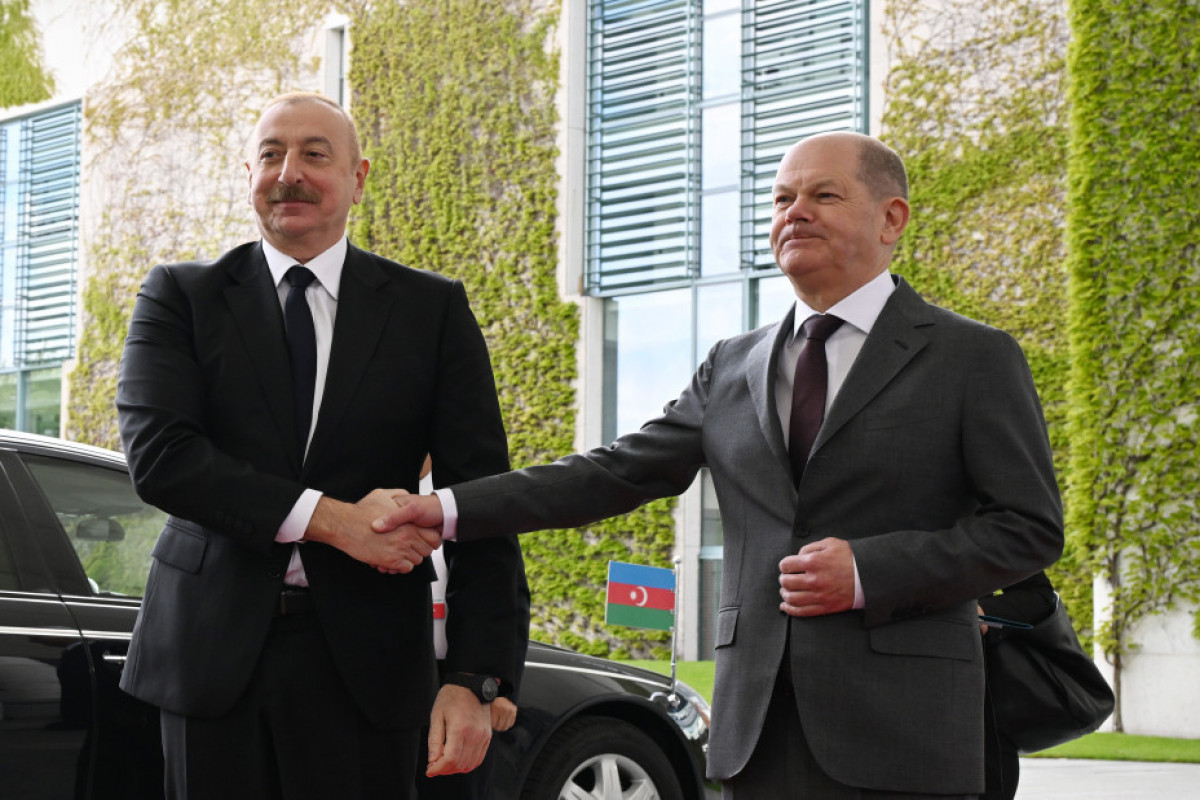 Состоялась встреча один на один Президента Азербайджана и канцлера ФРГ -ОБНОВЛЕНО 