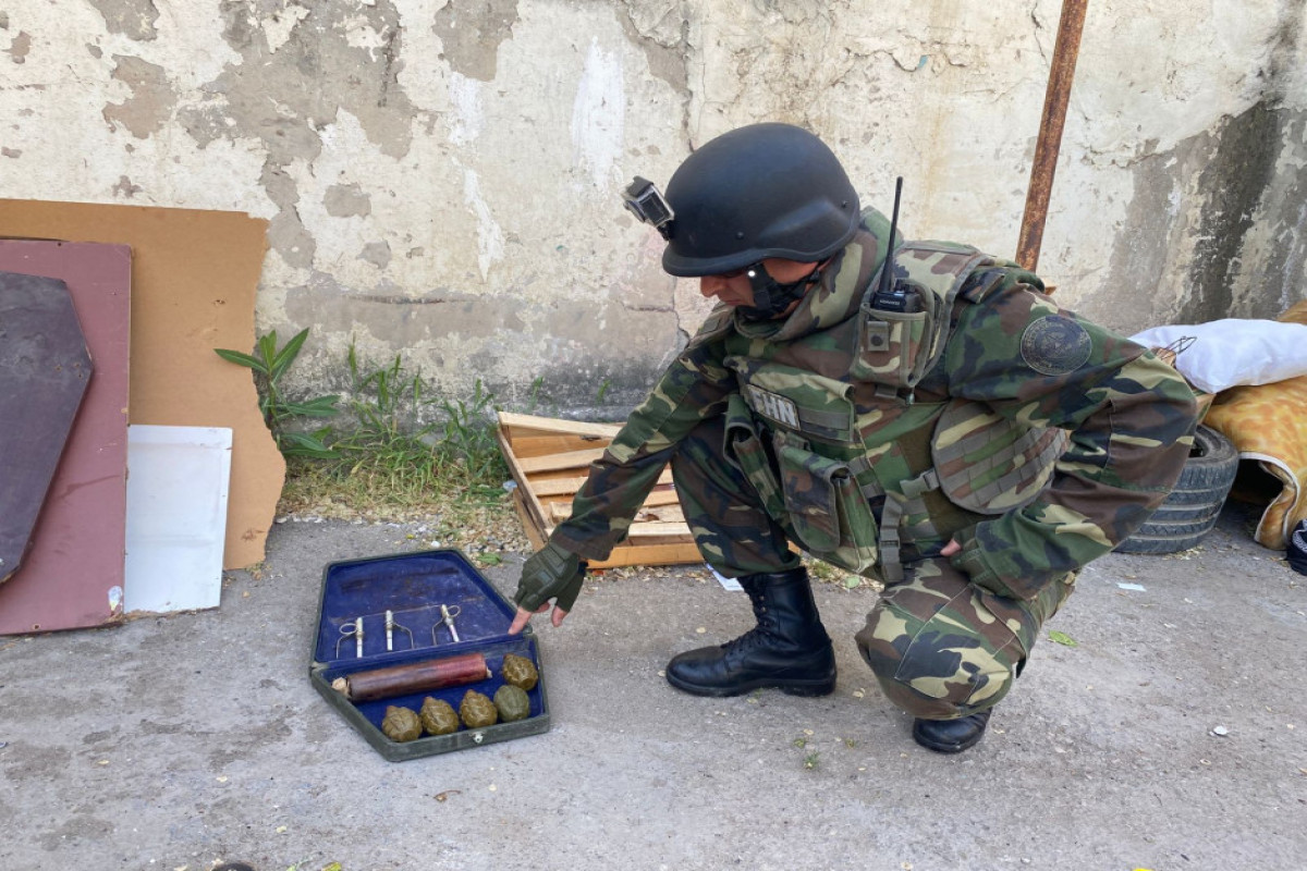 Пять ручных гранат обнаружены в Сумгайыте -ВИДЕО 