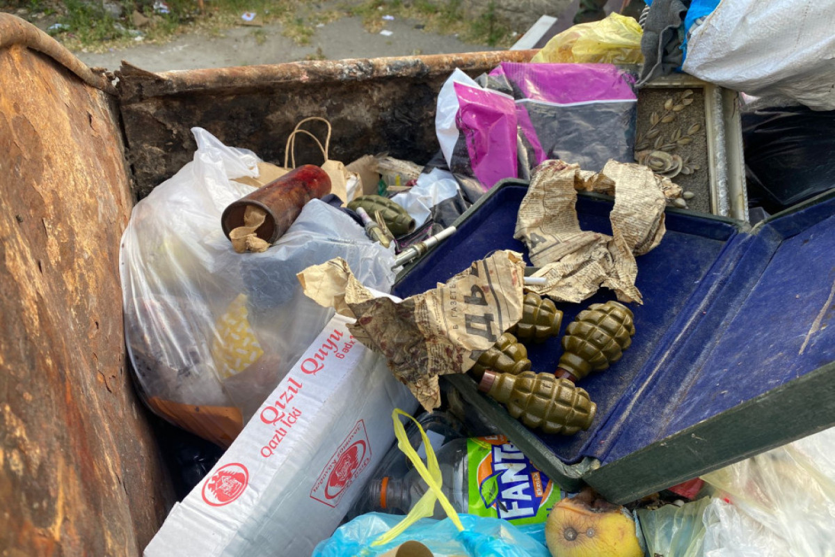 Пять ручных гранат обнаружены в Сумгайыте -ВИДЕО 