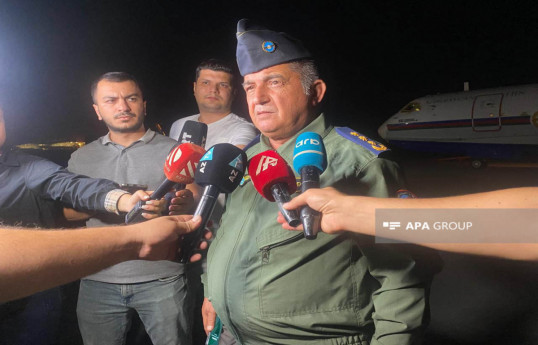 капитан самолета-амфибии "Бе-200ЧС" авиационного отряда МЧС Низами Гахраманов