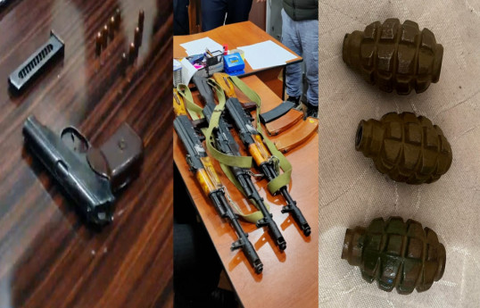 У задержанных в Баку лиц обнаружены оружие и боеприпасы - ВИДЕО 