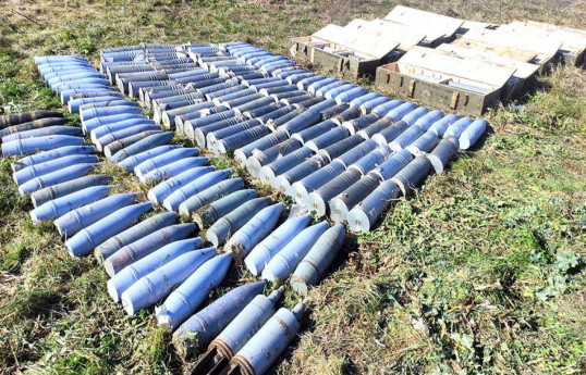 В Ходжалы обнаружены артиллерийские снаряды-ФОТО 