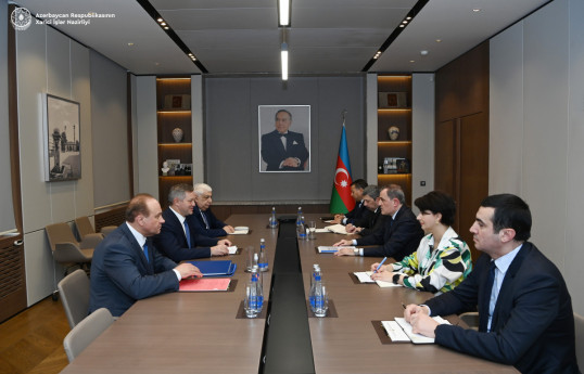 Джейхун Байрамов встретился с Генсеком Совета Межпарламентской ассамблеи СНГ-ФОТО 