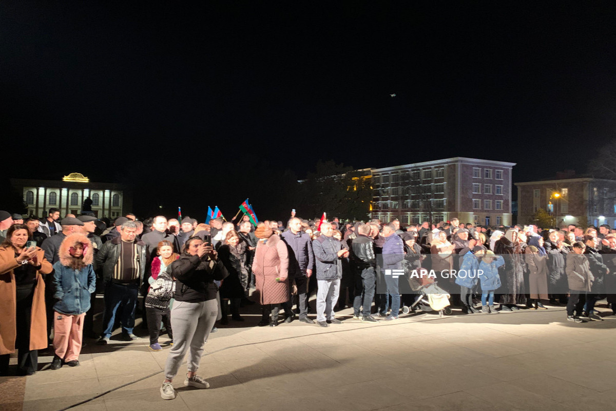 Жители Нахчывана празднуют победу Президента Ильхама Алиева-ФОТО 