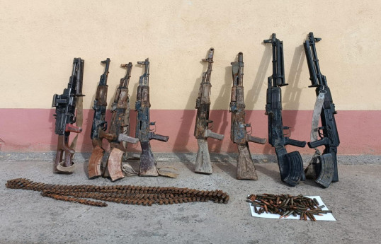 В Джабраильском районе найдены оружие и боеприпасы - ФОТО 