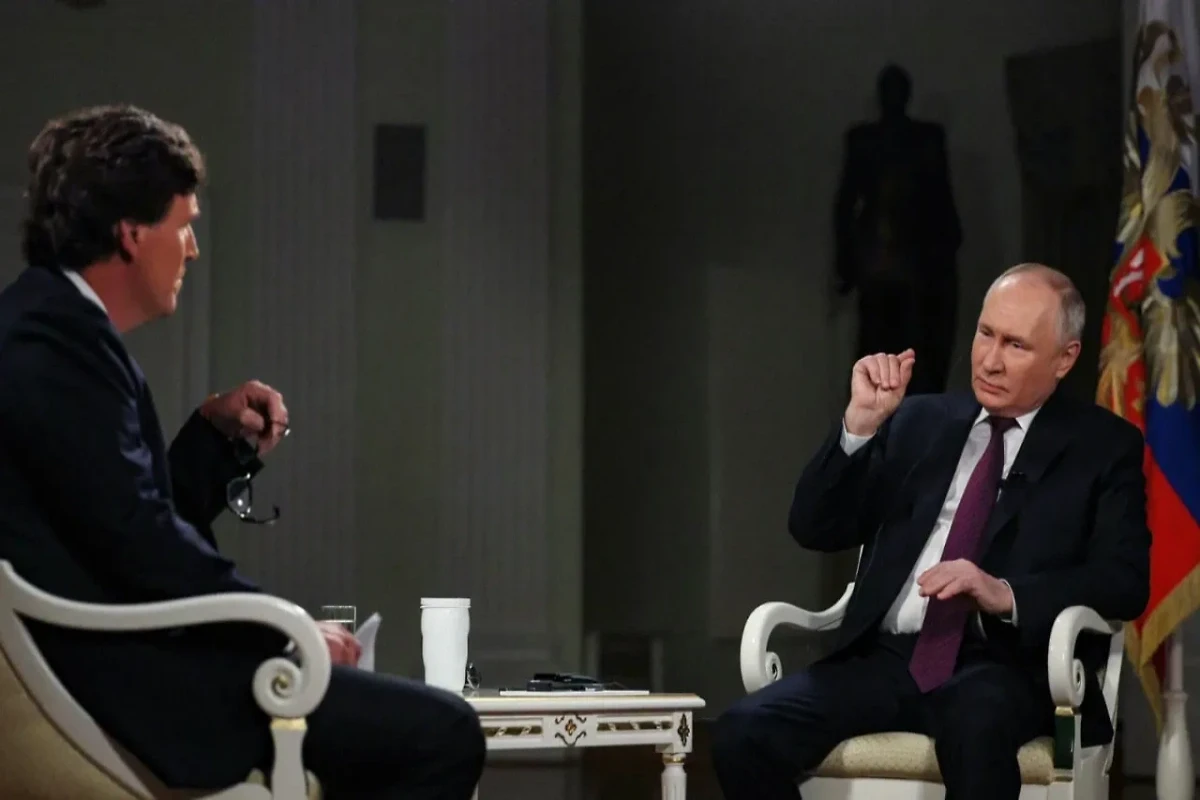Число просмотров публикации Карлсона с интервью Путина в соцсети X достигло 150 млн
