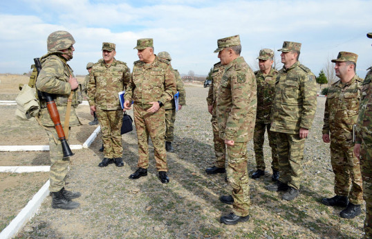 Начальник Генштаба азербайджанской армии посетил несколько воинских частей в Карабахском регионе - ВИДЕО 