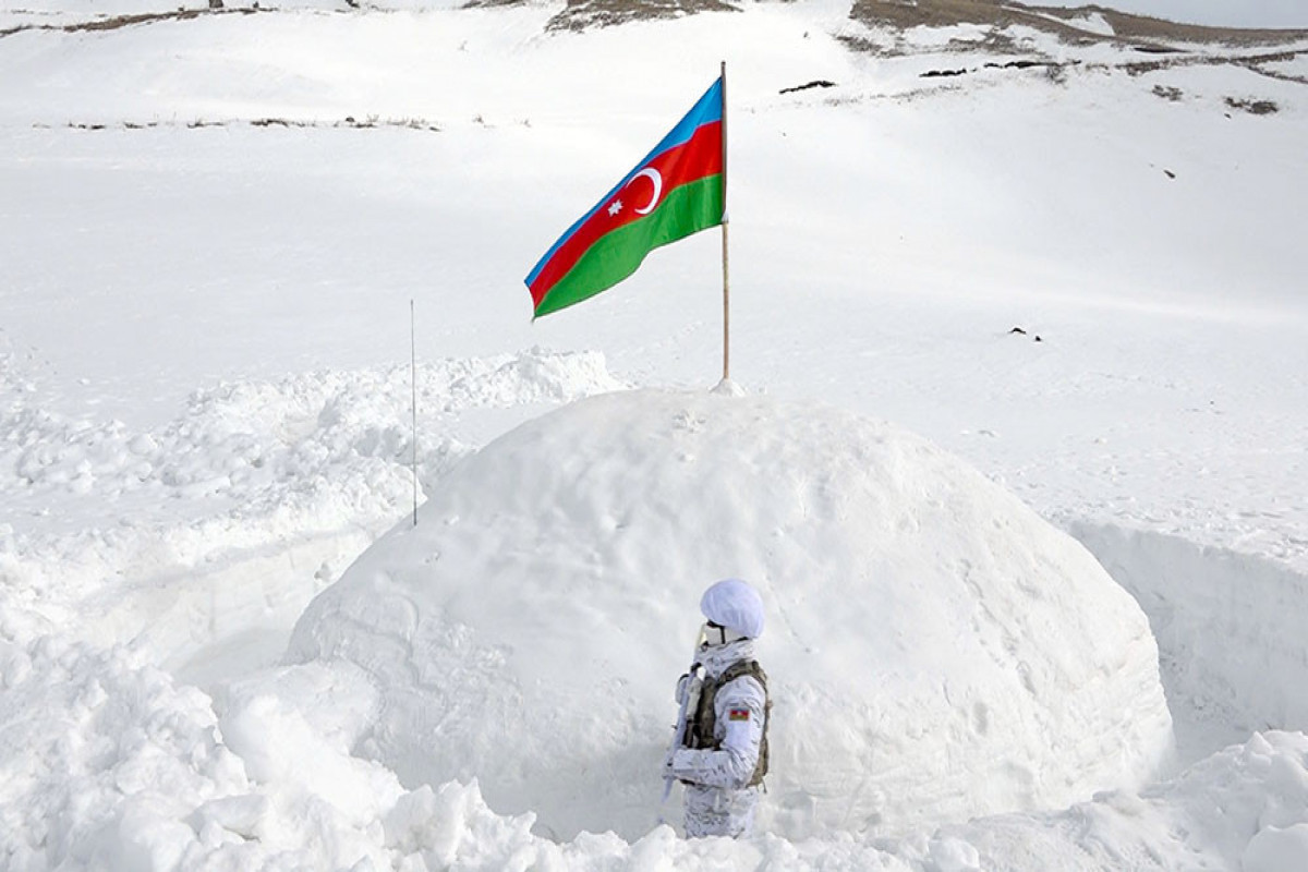 В отдельной общевойсковой армии Азербайджана прошли учения на тему «Ведение боевых действий в сильные морозы»-<span class="red_color">ВИДЕО