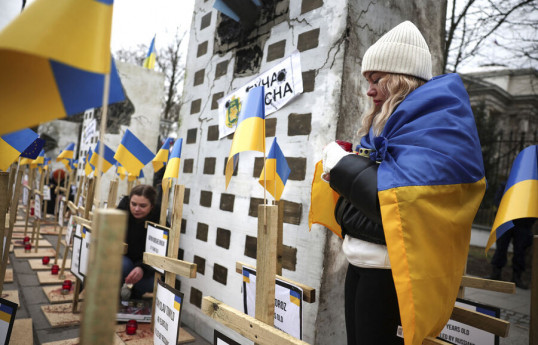 В Праге прошел многотысячный митинг солидарности с Украиной
