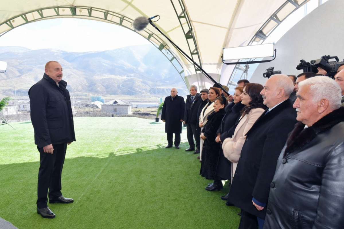 Президент Азербайджана Ильхам Алиев, встреча с ходжалинцами