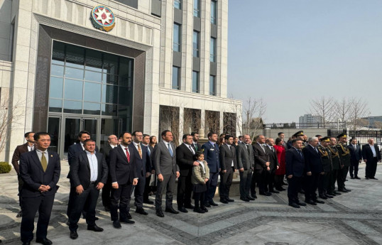 В посольстве Азербайджана в Китае почтили память жертв Ходжалинского геноцида - ФОТО 