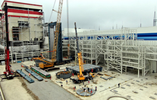 На строящейся в Азербайджане крупнейшей ГЭС продолжаются работы - ВИДЕО 