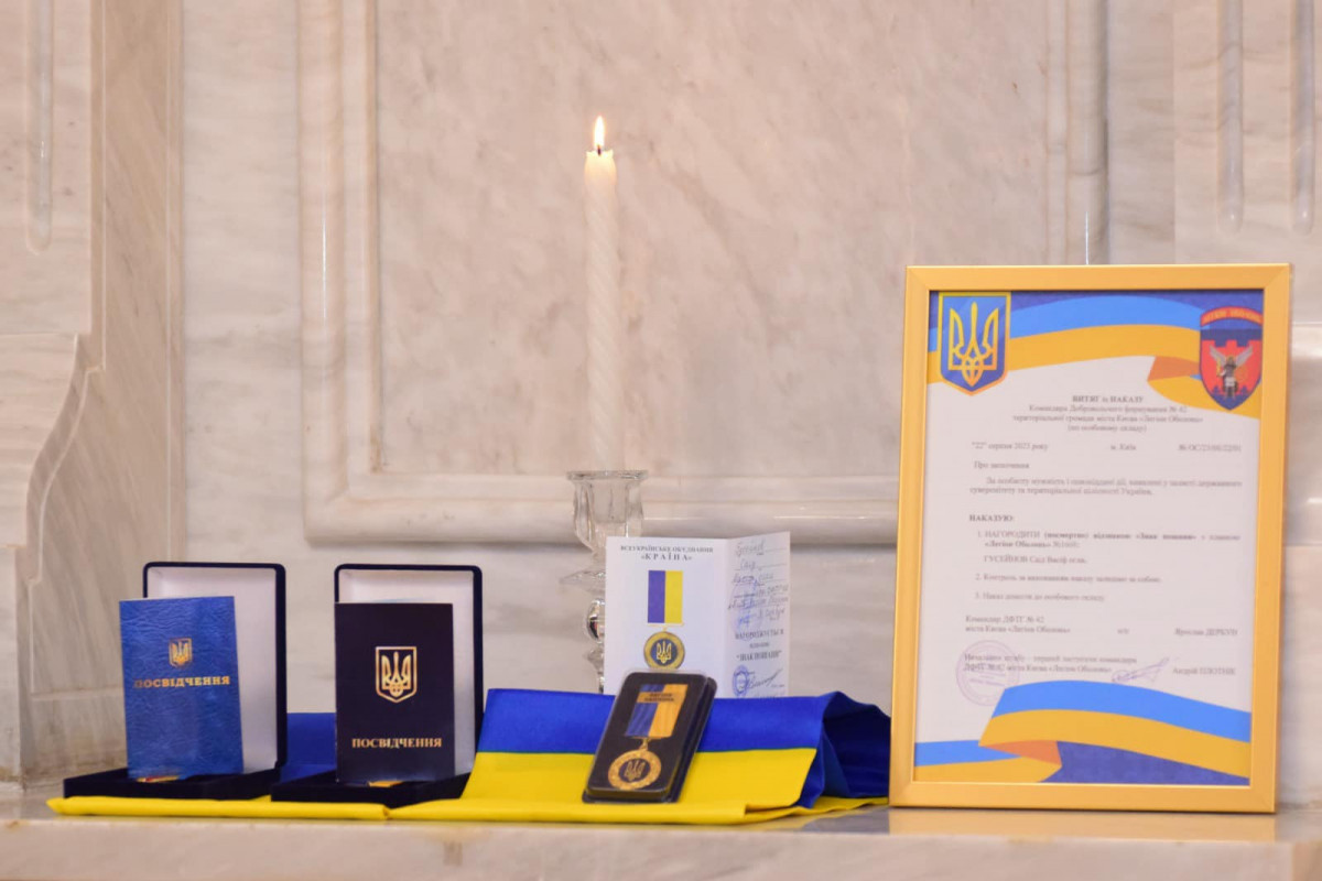 Орден погибшего в Украине азербайджанца вручен его семье в Баку - ФОТО 