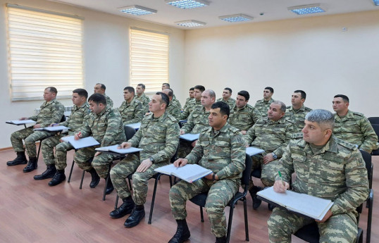 В Азербайджанской Армии проводятся сборы с командным составом-ФОТО 