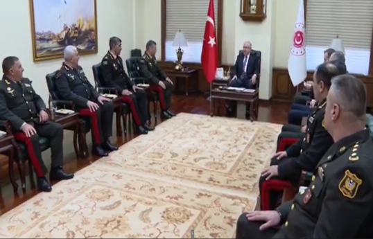 Министр обороны Турции принял азербайджанских генералов -ВИДЕО 
