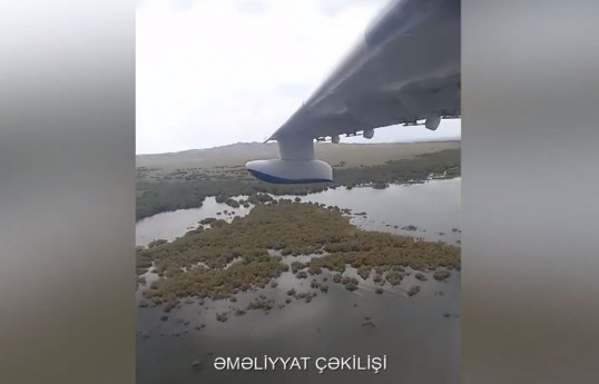 К поискам утонувшего в Мингячевире привлечен самолет-амфибия-ВИДЕО 
