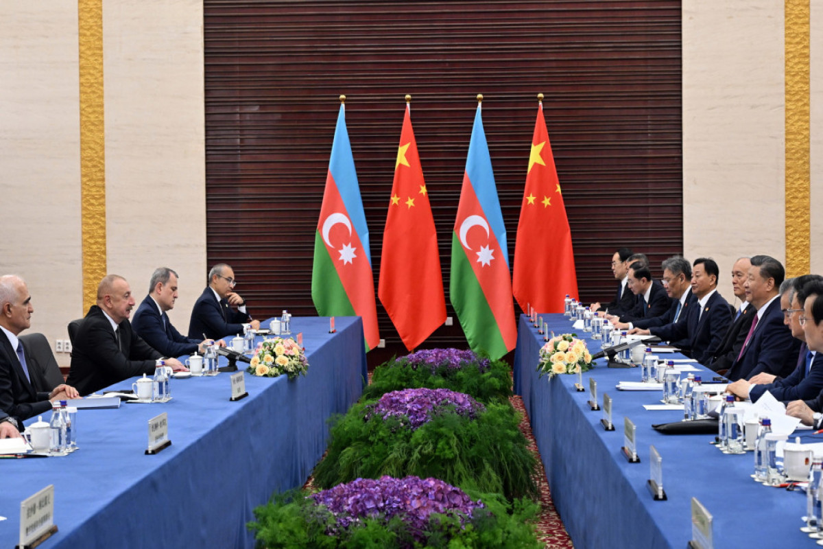 Встреча Президента Ильхама Алиева с Си Цзиньпином