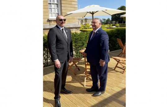 Президент Ильхам Алиев, премьер-министр Венгрии Виктор Орбан