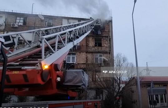 В жилом доме в Баку произошел пожар, жильцов эвакуировали -ВИДЕО 