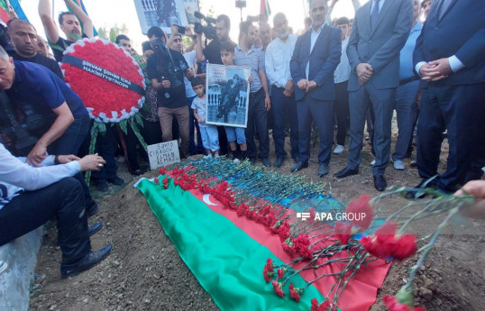 Останки шехида Первой Карабахской войны Эльмана Чирагова захоронены в Ширване-ФОТО 