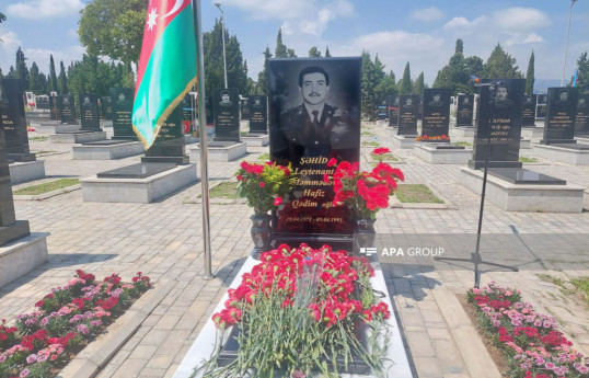 В Гяндже благоустроена могила шехида Хафиза Мамедова, личность которого была установлена спустя 31 год - ФОТО 