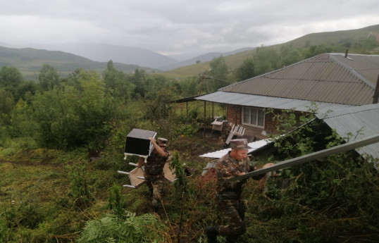 Начато переселение жителей из оказавшихся под угрозой домов в селе Гойдан