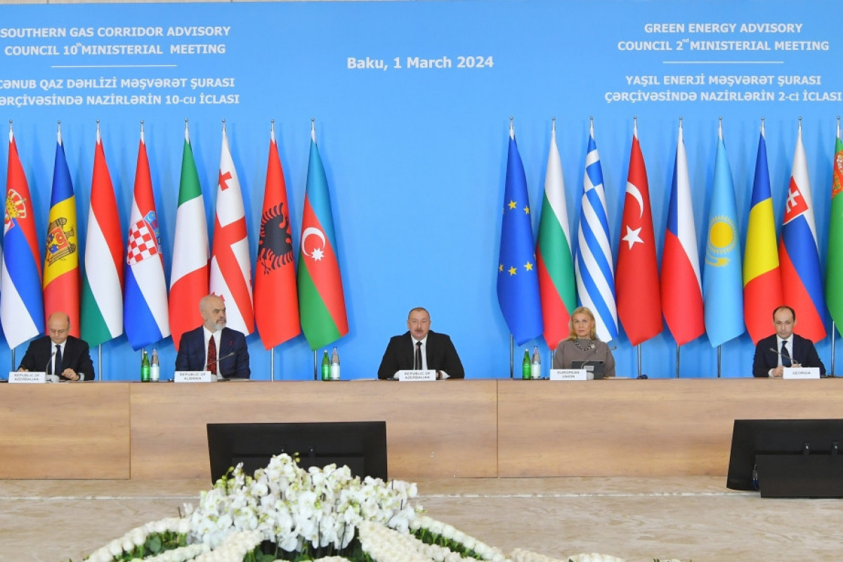 В Баку прошли министерские заседания по ЮГК и зеленой энергии, Президент Ильхам Алиев принял участие в мероприятии-<span class="red_color">ФОТО-<span class="red_color">ОБНОВЛЕНО-2