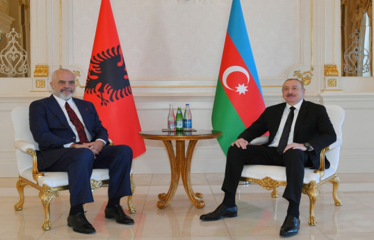 Состоялась встреча один на один Президента Ильхама Алиева с Эди Рамой -ОБНОВЛЕНО 