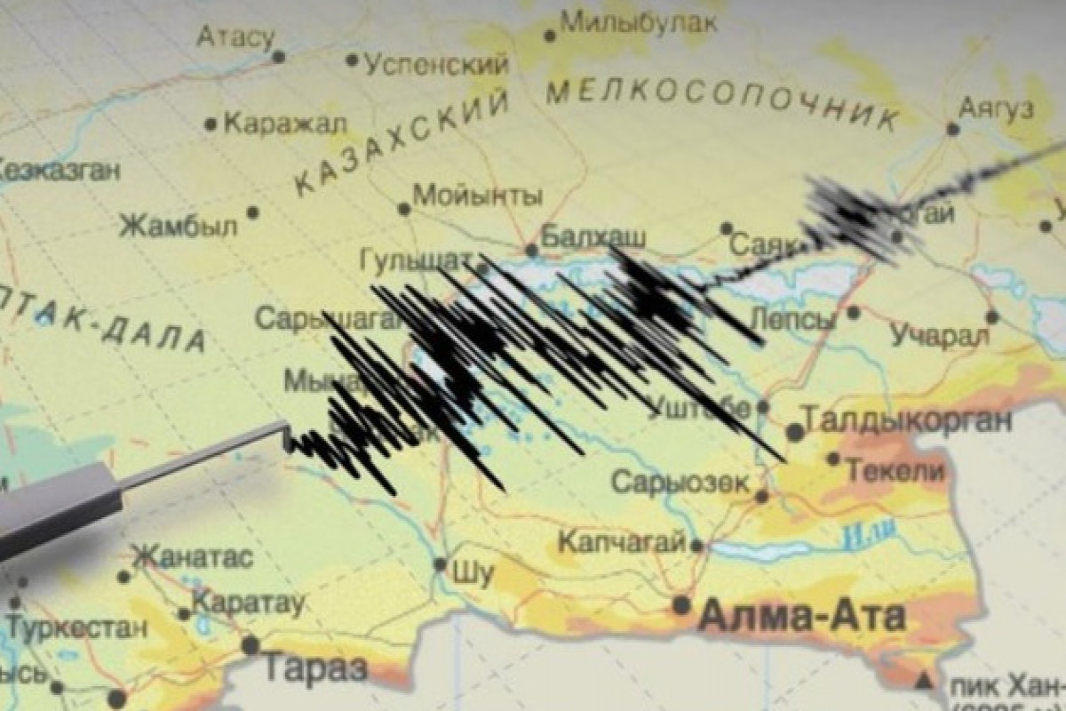 В Казахстане произошло землетрясение магнитудой 5,2