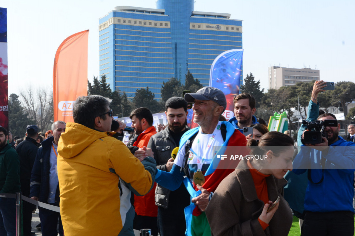 Министр: Ультрамарафон Ханкенди-Баку был очень трудным марафоном - ФОТО 