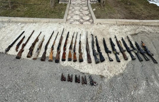 В Шуше обнаружено большое количество оружия - ФОТО 