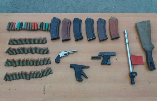 В Ханкенди обнаружено большое количество боеприпасов