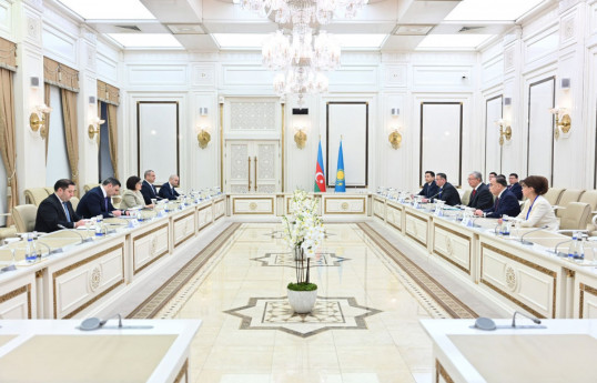 Президент Казахстана встретился с председателем Милли Меджлиса-ОБНОВЛЕНО 