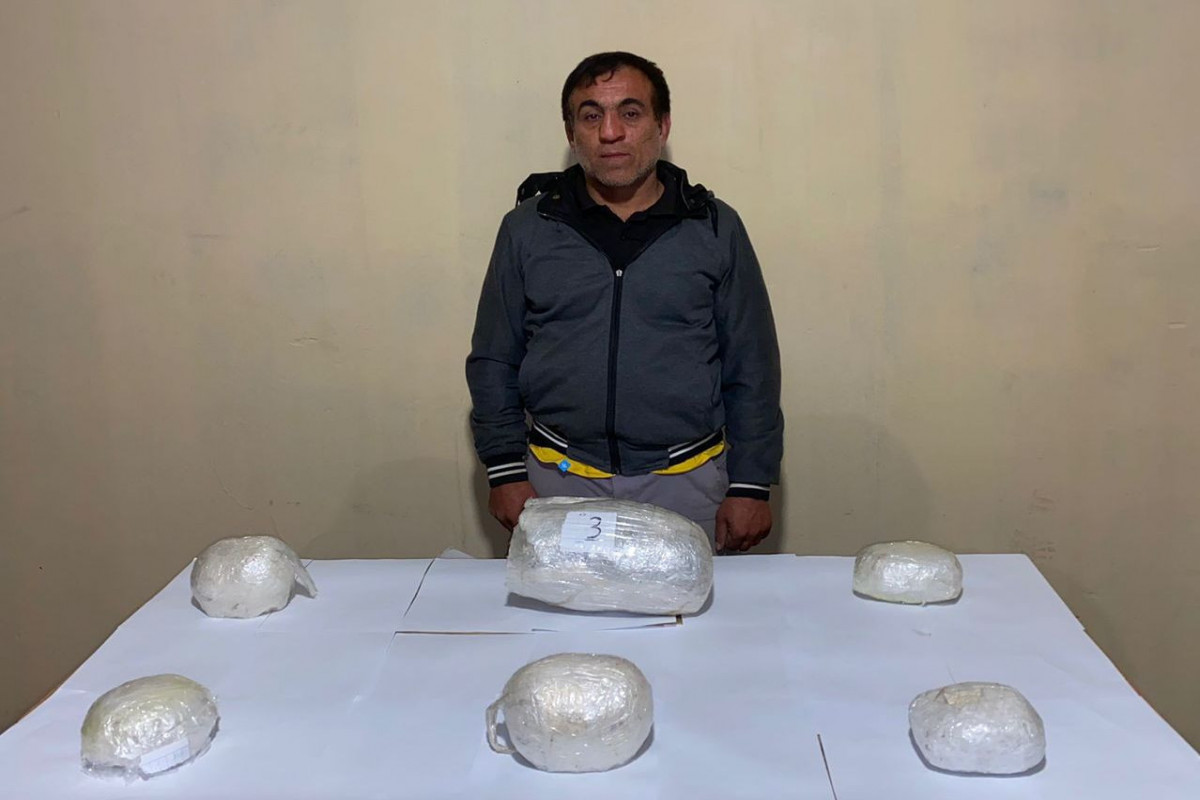 В Азербайджане за нарушение границы и контрабанду 6 кг наркотиков задержан гражданин Ирана - ФОТО 