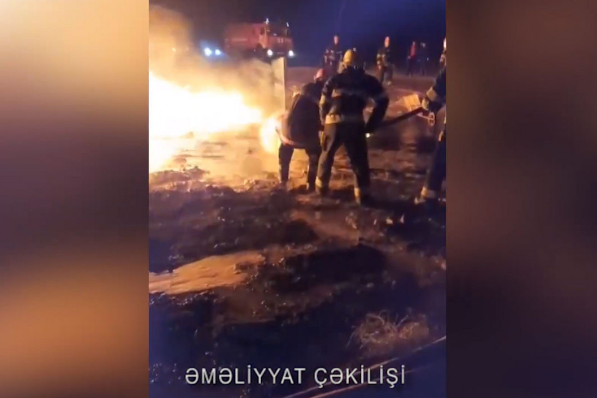 В тепличном комплексе в Азербайджане произошел пожар, сгорело 5 тонн мазута -ВИДЕО 