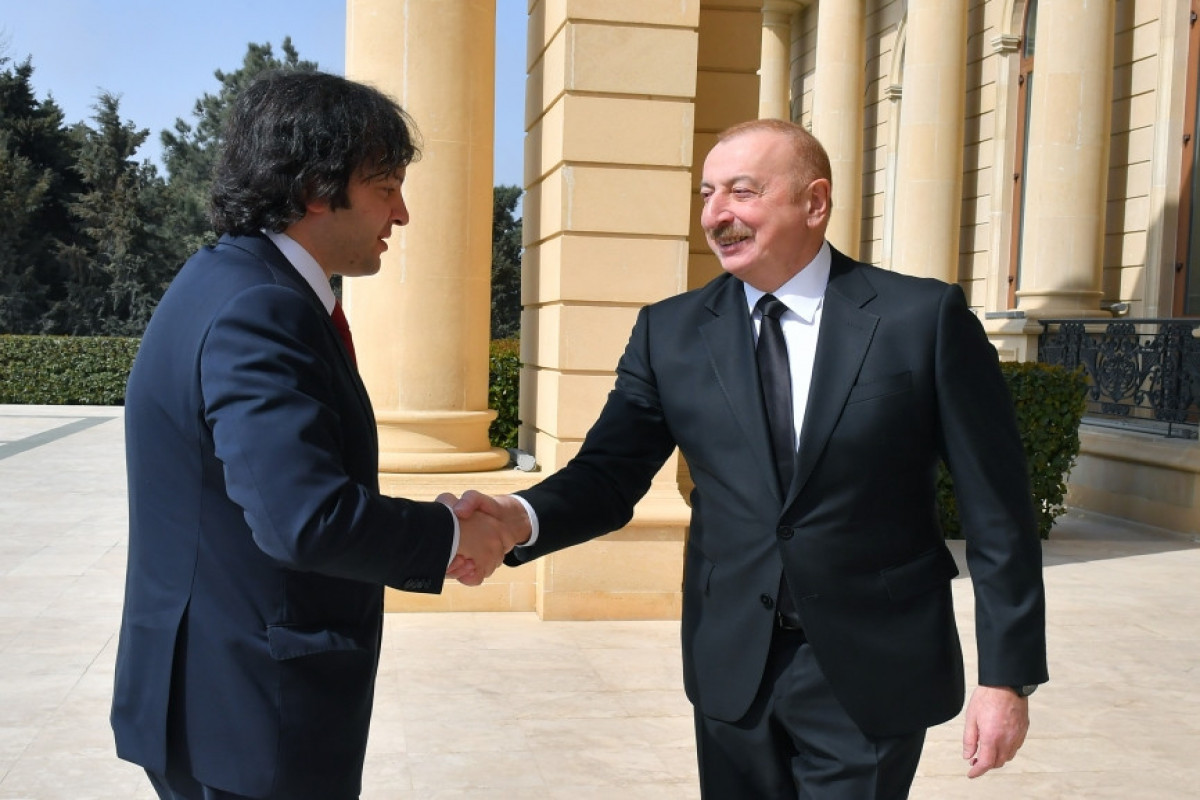 Состоялась встреча один на один Президента Азербайджана и премьер-министра Грузии-ФОТО-ОБНОВЛЕНО 