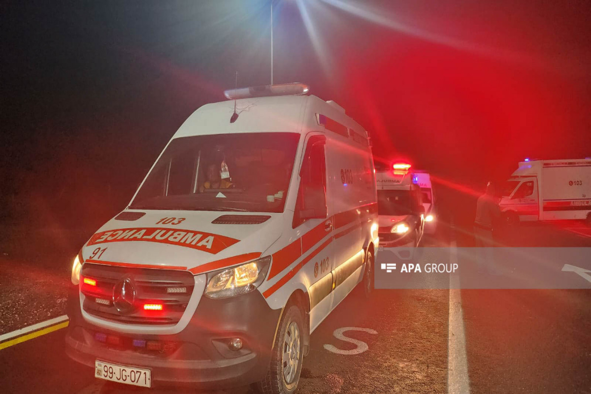 Цепная авария в Шамкире: двое погибших, трое раненых-ОБНОВЛЕНО 