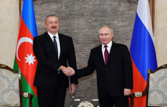 Президент Ильхам Алиев, Владимир Путин